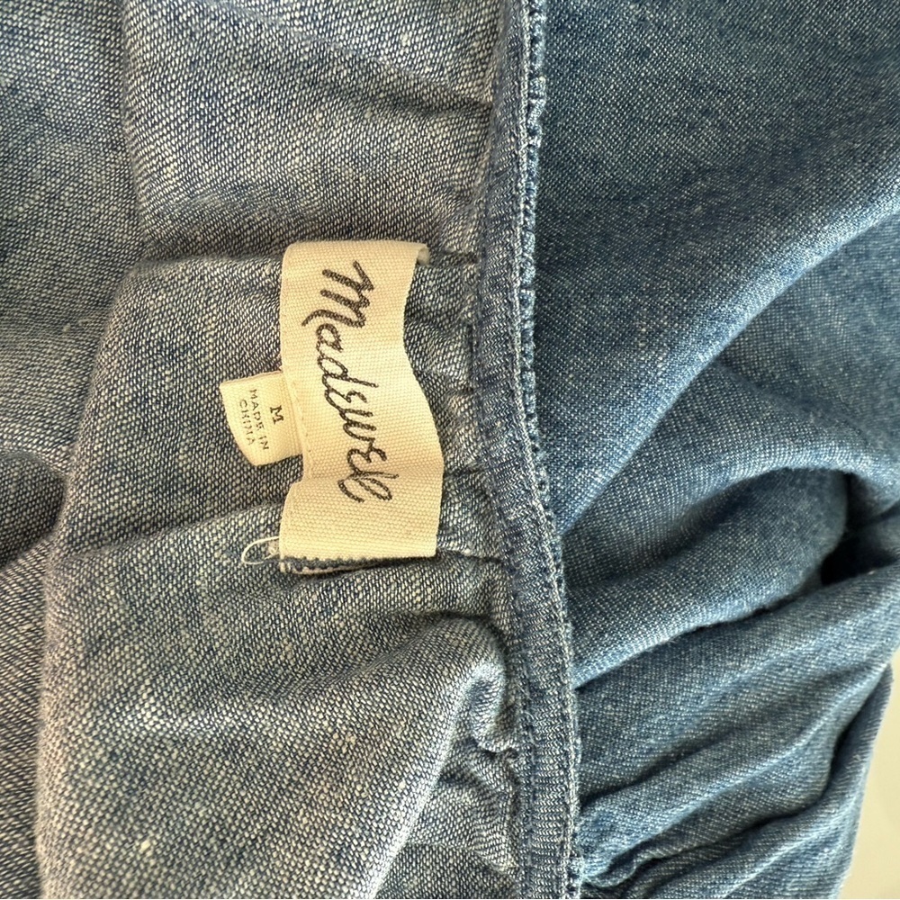 Madewell Denim Cold-Shoulder Dress - Picture 2 of 2